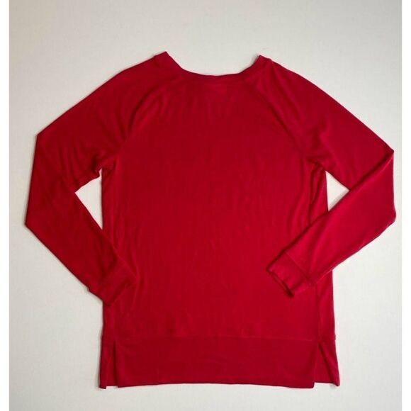 Isabel‎ Maternity Shirt Top XXL Santa Baby Holiday Christmas Red Women's NEW - Picture 2 of 6